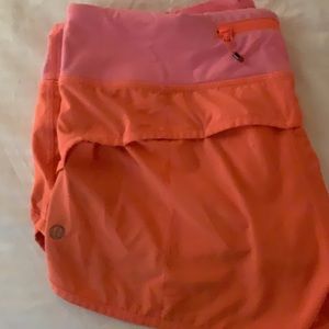 lululemon athletica Shorts - Lululemon speed shorts size 8!!! bright orange lululemon athletica Shorts - Lululemon speed shorts size 8!!! bright orange